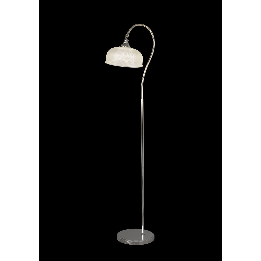 Nelson Lighting NL86139 Sakkas 1 Light Floor Lamp Polished Nickel