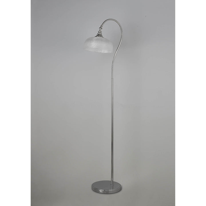 Nelson Lighting NL86139 Sakkas 1 Light Floor Lamp Polished Nickel