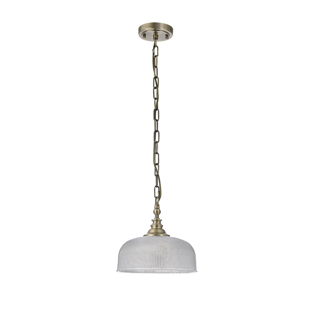 Nelson Lighting NL86149 Sakkas 1 Light Pendant/Ceiling Light Antique Brass