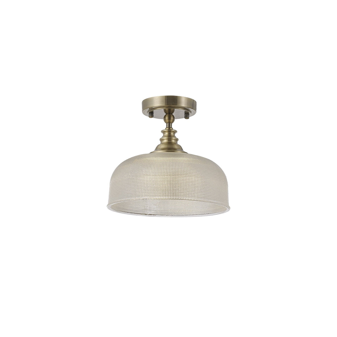 Nelson Lighting NL86149 Sakkas 1 Light Pendant/Ceiling Light Antique Brass