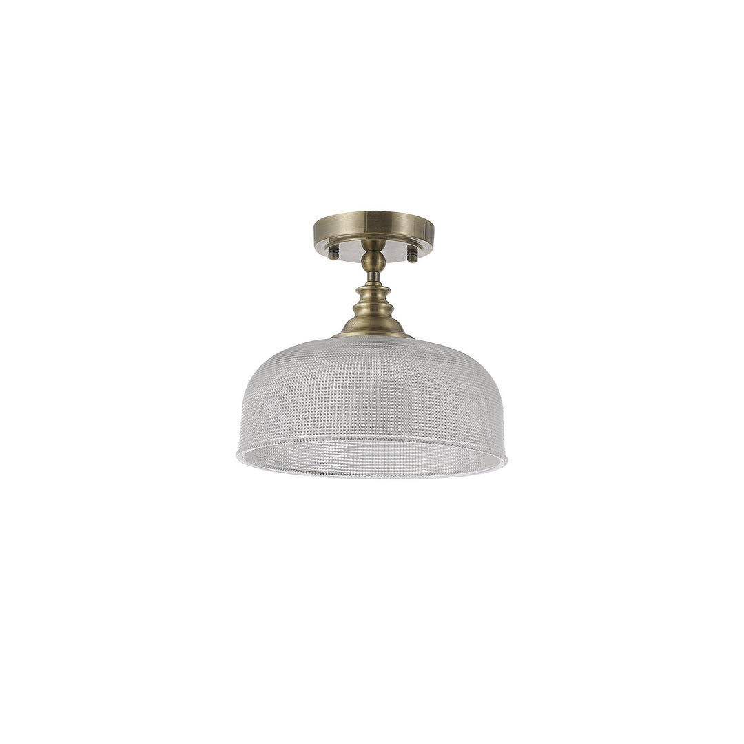 Nelson Lighting NL86149 Sakkas 1 Light Pendant/Ceiling Light Antique Brass