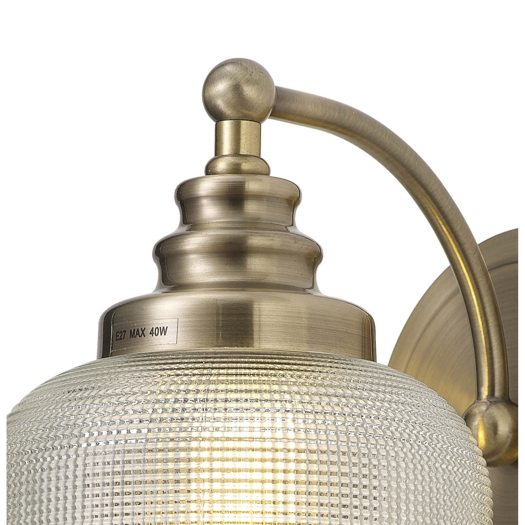 Nelson Lighting NL86229 | Sakkas Wall Light | Antique Brass