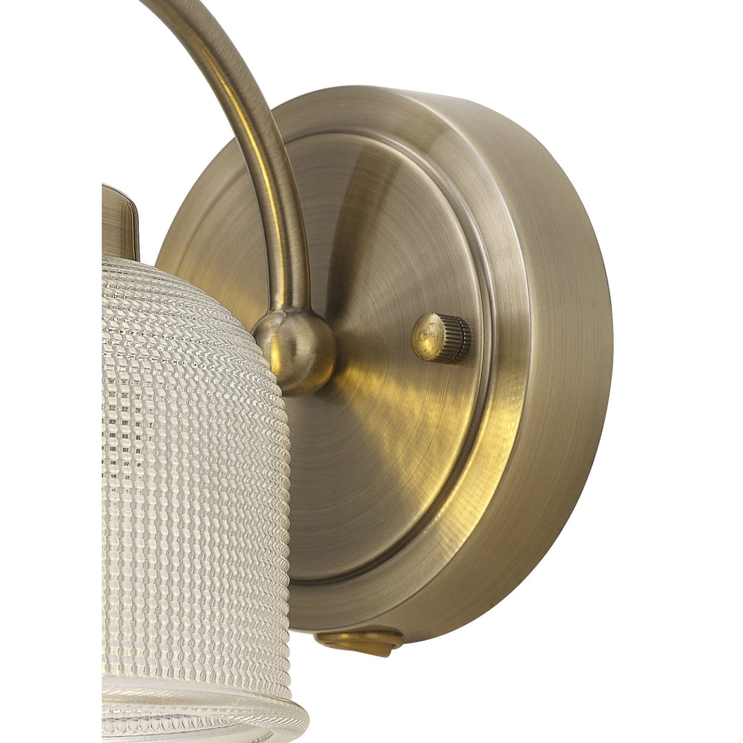 Nelson Lighting NL86229 | Sakkas Wall Light | Antique Brass