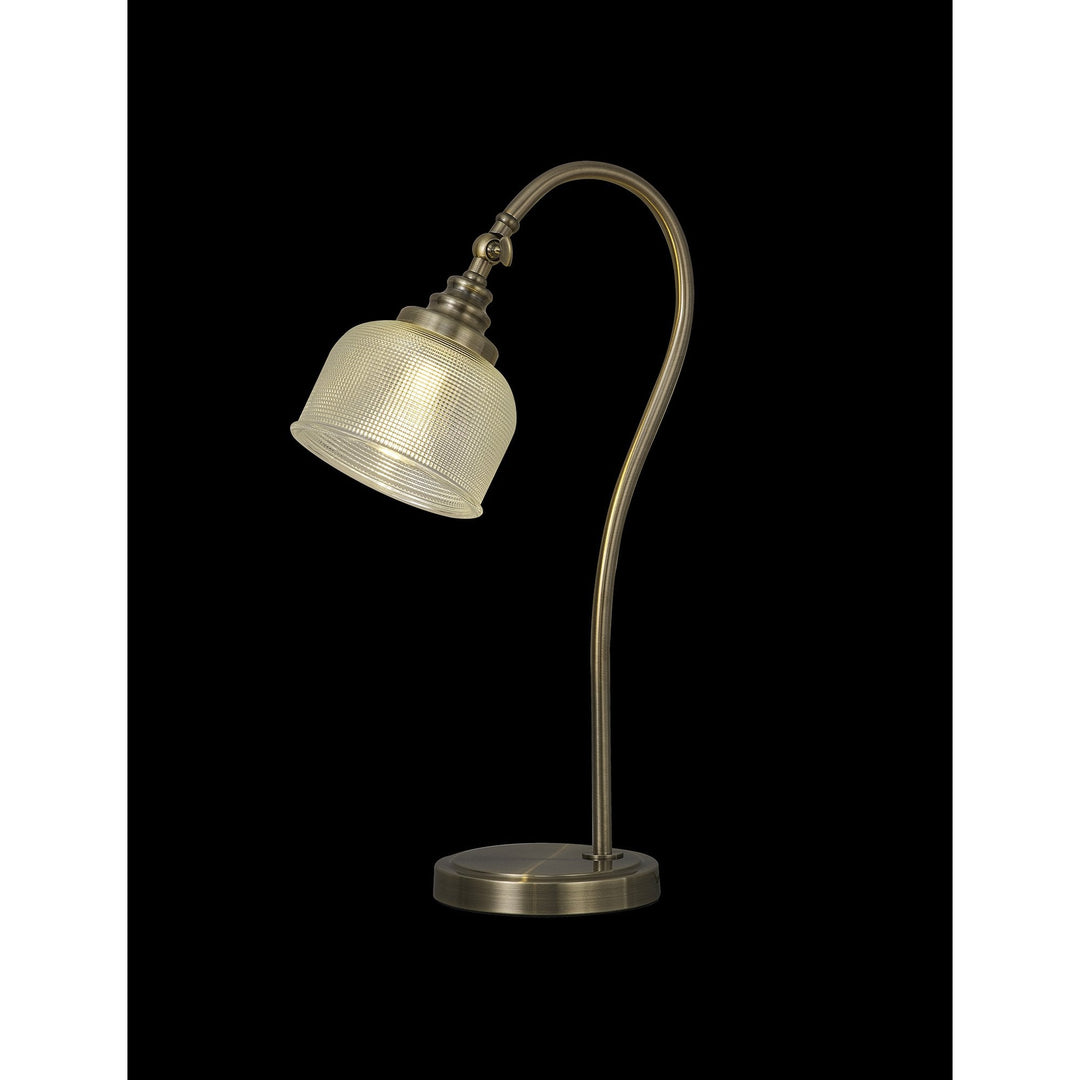 Nelson Lighting NL86249 Sakkas 1 Light Table Lamp Antique Brass