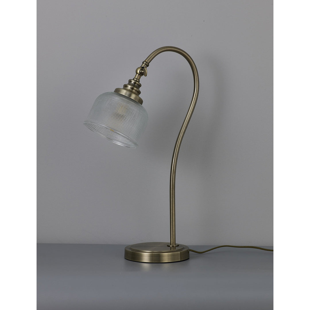 Nelson Lighting NL86249 Sakkas 1 Light Table Lamp Antique Brass