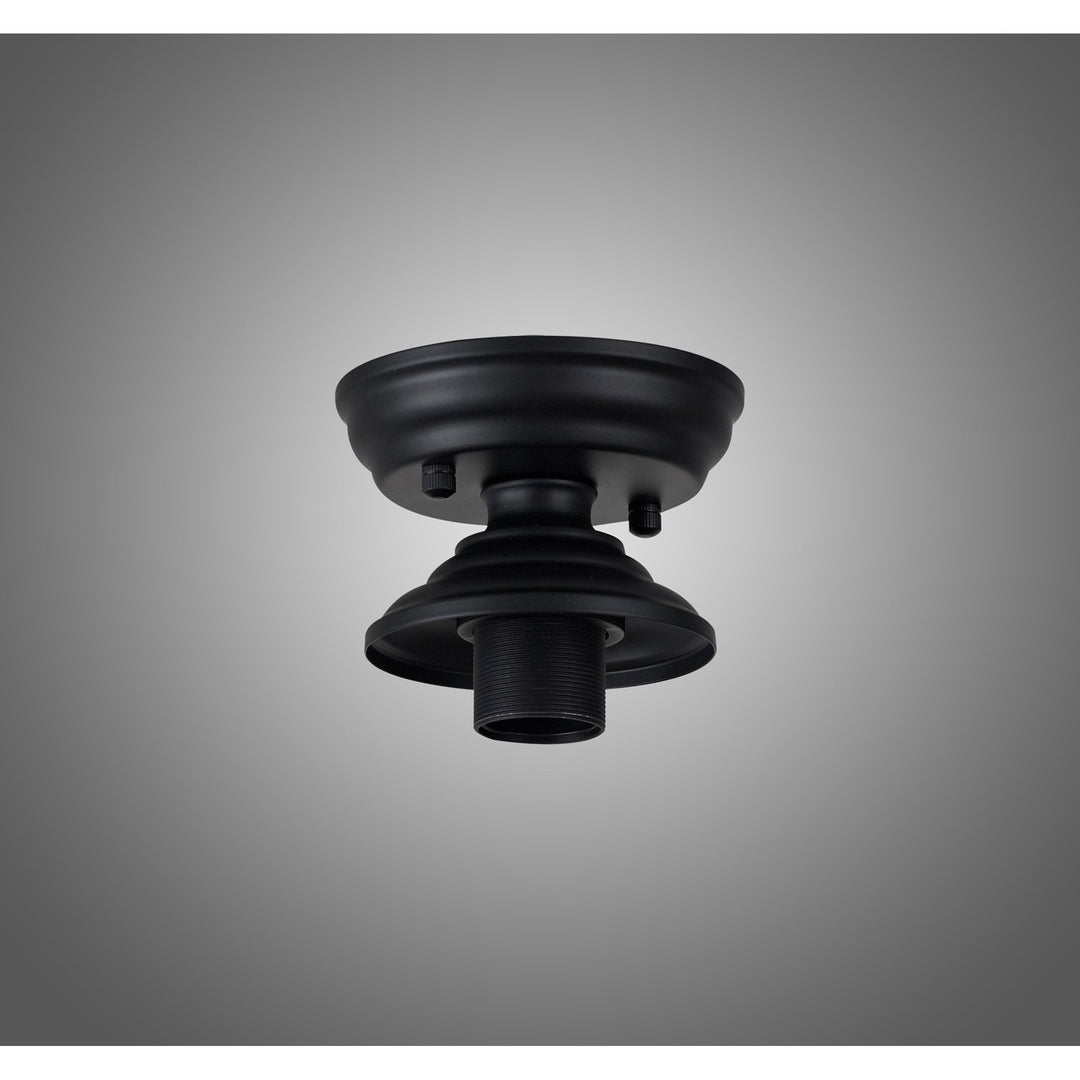 Nelson Lighting NL83099 Tabion 1 Light Flush Ceiling Light Matt Black