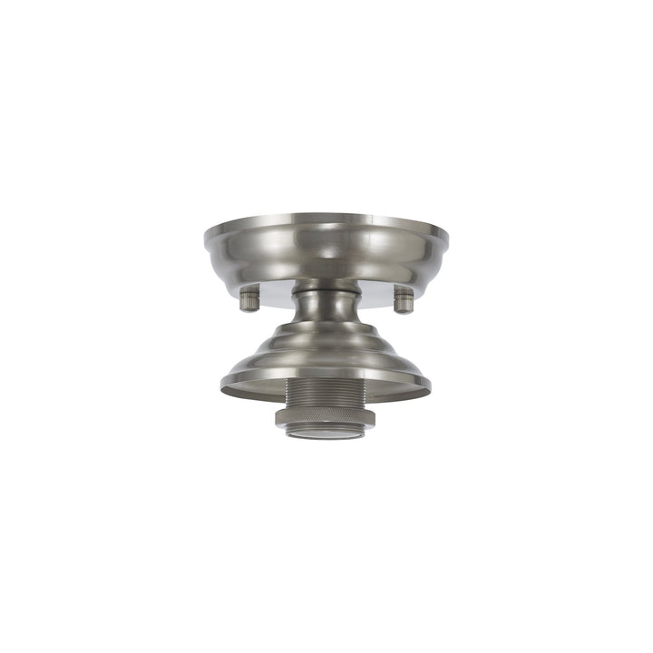 Nelson Lighting NL86849 Tabion 1 Light Flush Ceiling Light Satin Nickel