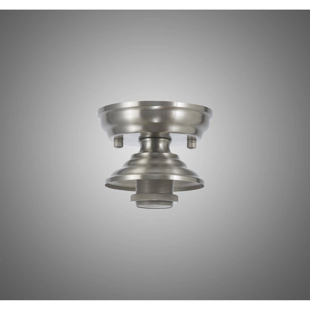 Nelson Lighting NL86849 Tabion 1 Light Flush Ceiling Light Satin Nickel