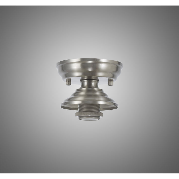 Nelson Lighting NL86849 Tabion 1 Light Flush Ceiling Light Satin Nickel