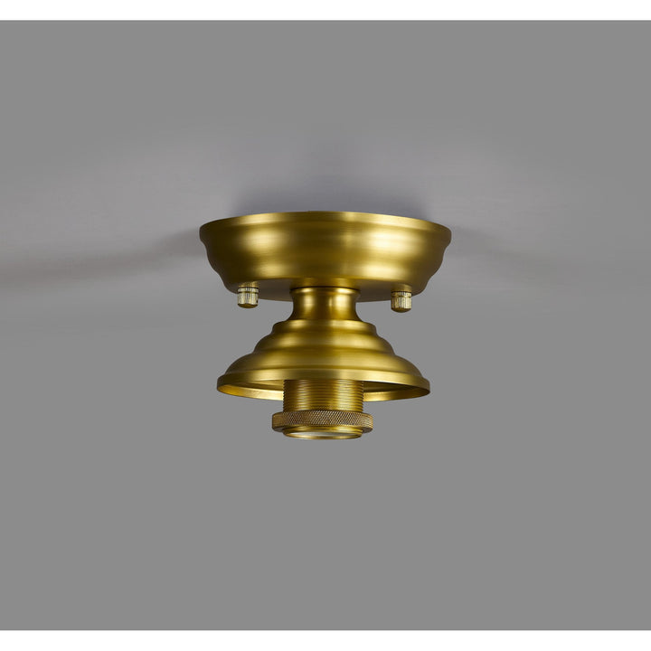 Nelson Lighting NL86859 Tabion 1 Light Flush Ceiling Light Satin Gold