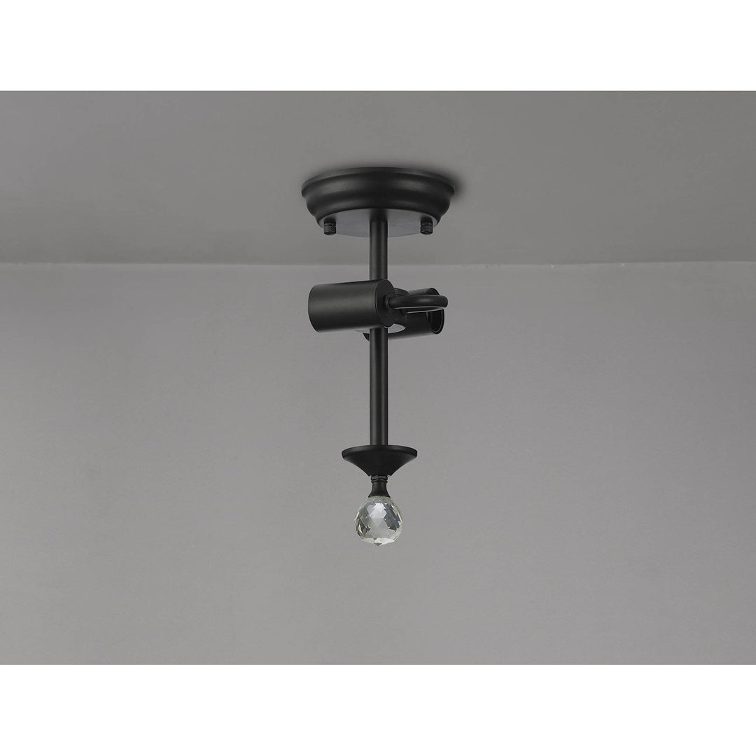 Nelson Lighting NL86869 Tabion 2 Light Ceiling Light Matt Black