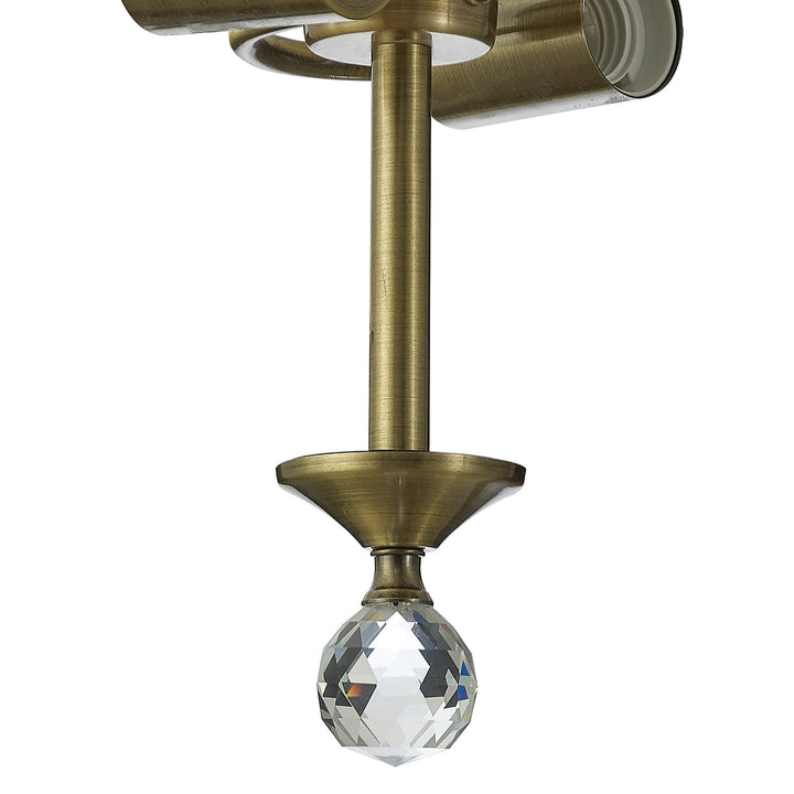 Nelson Lighting NL86879 Tabion 2 Light Ceiling Light Antique Brass