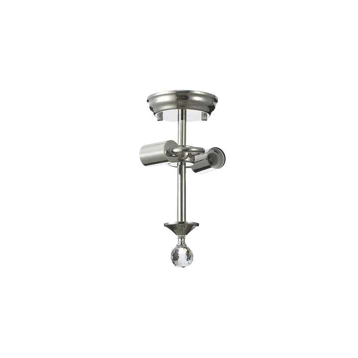 Nelson Lighting NL86899 Tabion 2 Light Ceiling Light Polished Nickel