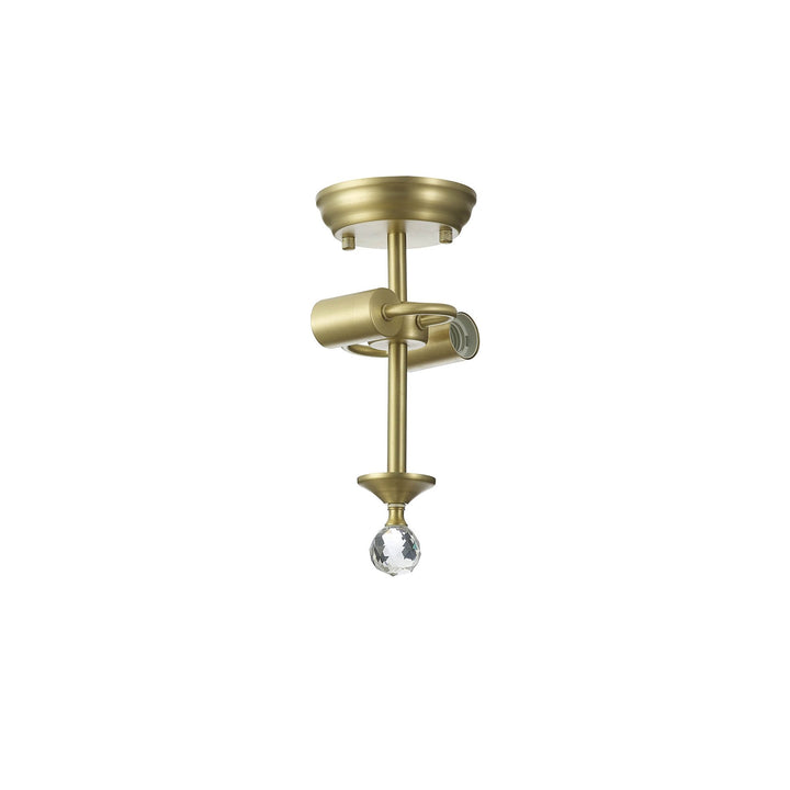 Nelson Lighting NL86909 Tabion 2 Light Ceiling Light Satin Gold