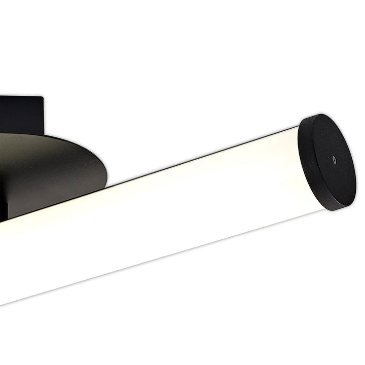 Nelson Lighting NL90369 Tao 2 LED Bathroom Ceiling Light Sand Black