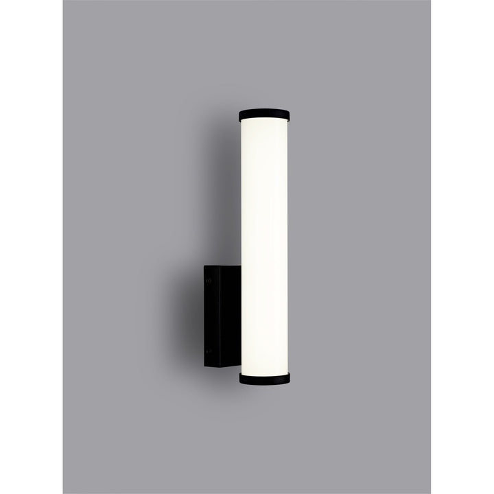 Nelson Lighting NL90379 Tao 1 LED Bathroom Wall Light Sand Black