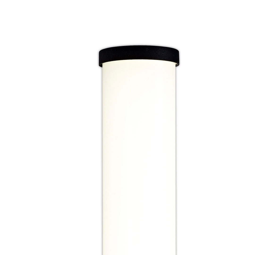 Nelson Lighting NL90379 Tao 1 LED Bathroom Wall Light Sand Black