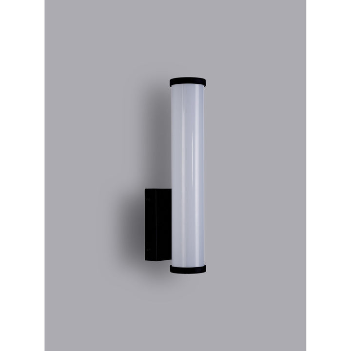 Nelson Lighting NL90379 Tao 1 LED Bathroom Wall Light Sand Black