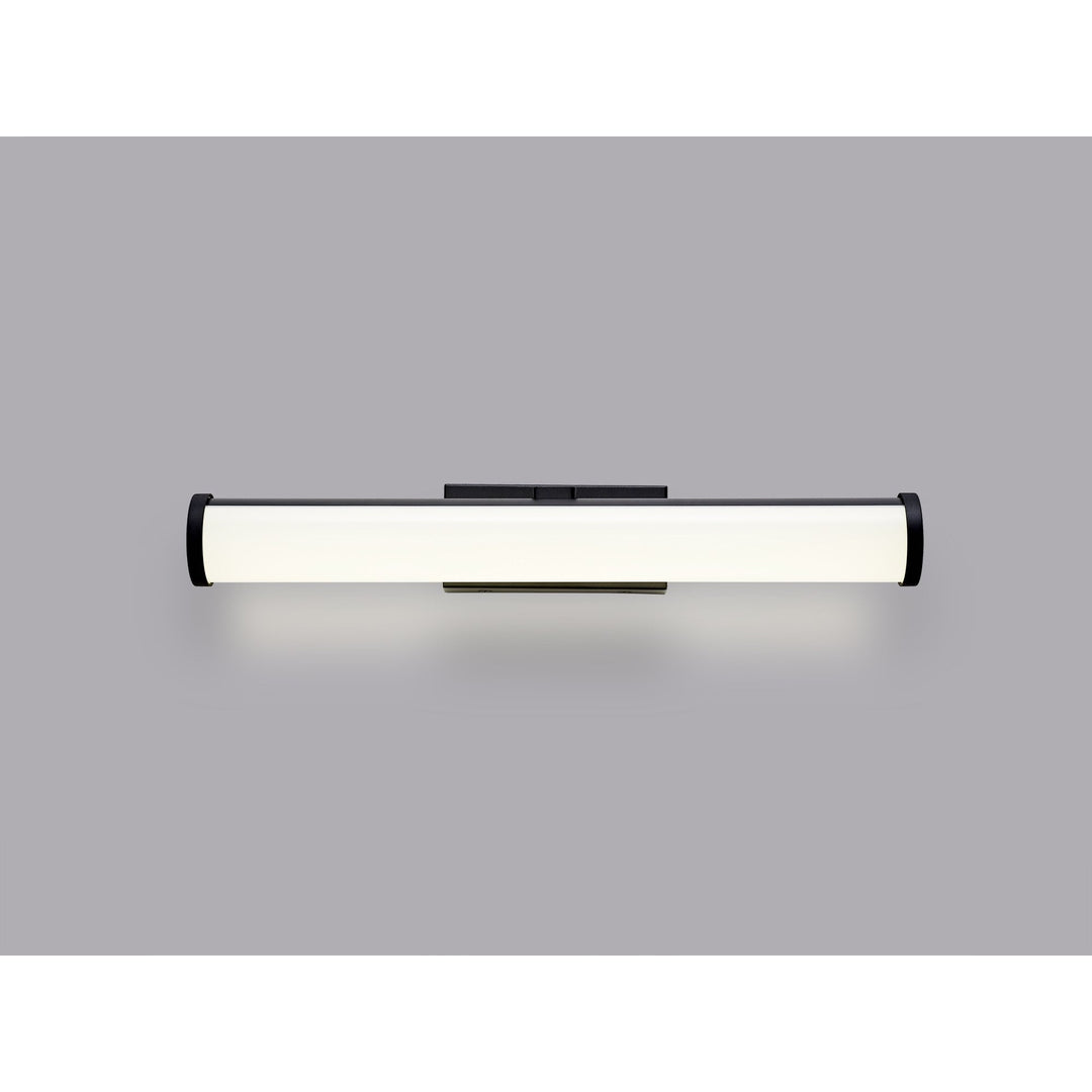 Nelson Lighting NL90399 Tao 1 LED Bathroom Wall Light Sand Black