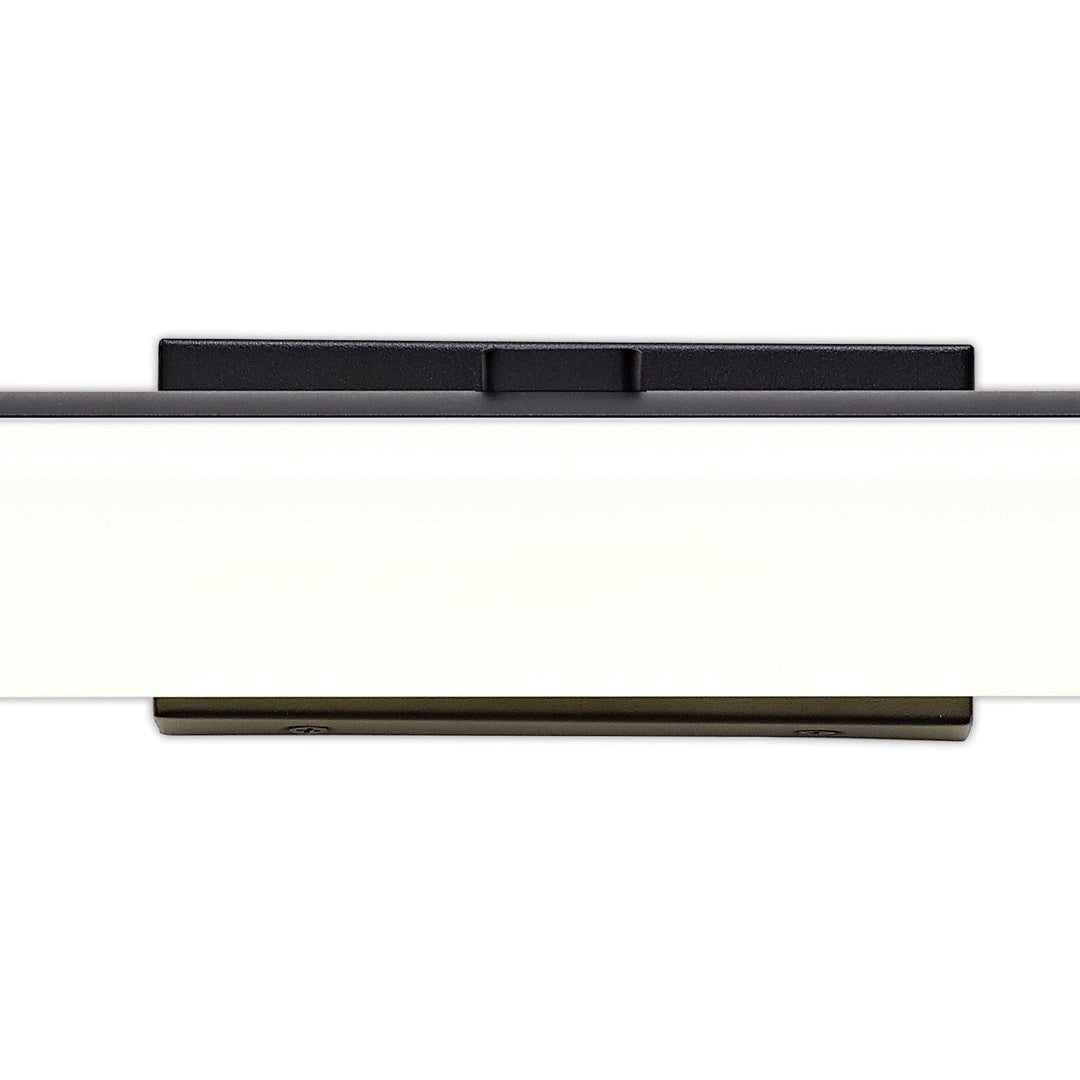 Nelson Lighting NL90399 Tao 1 LED Bathroom Wall Light Sand Black