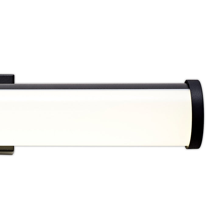 Nelson Lighting NL90399 Tao 1 LED Bathroom Wall Light Sand Black