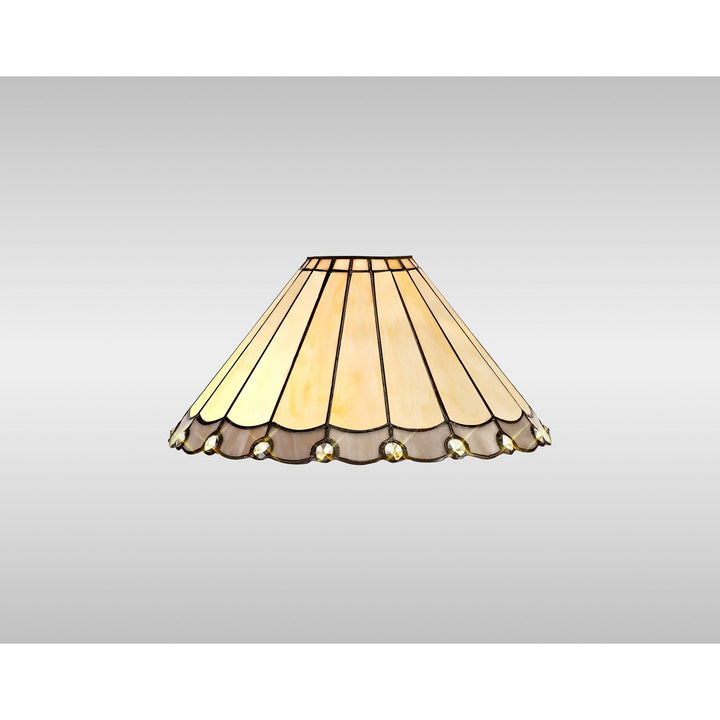 Nelson Lighting NL7252/CR9 Umbrian Shade Grey/Cream Black