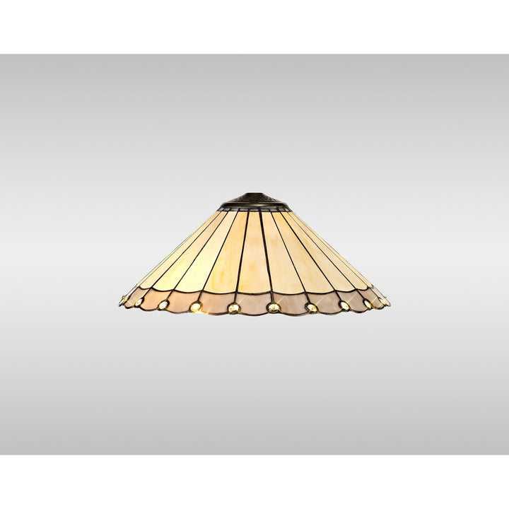 Nelson Lighting NL7253/CR9 Umbrian Shade Grey/Cream Black