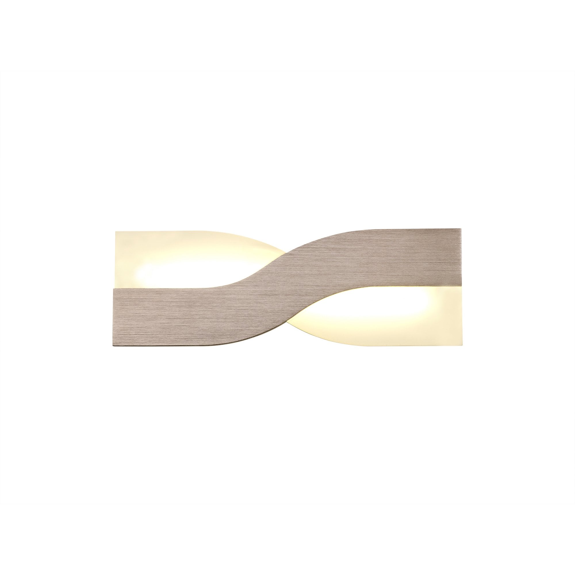 Nelson Lighting NL70409 Abe Wall Lamp LED Brushed Brown/Frosted White ...