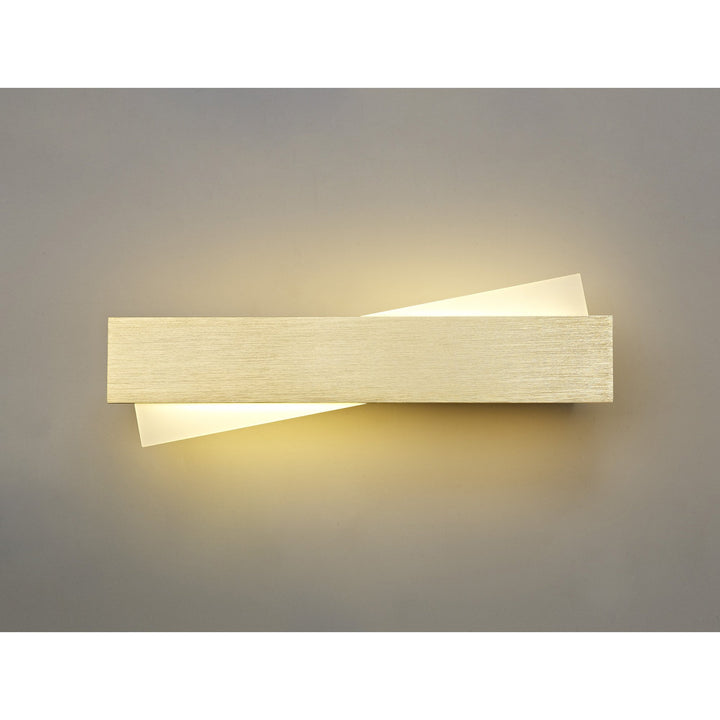 Nelson Lighting NL70439 Clive Wall Lamp LED Brushed Gold/Frosted White