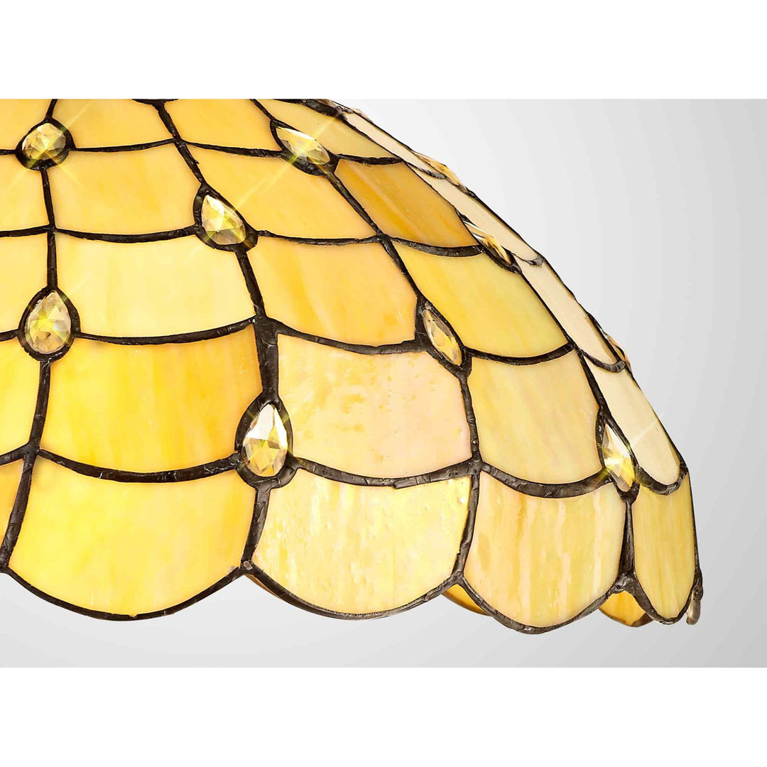 Nelson Lighting NL72789 Chrisy Tiffany 40cm Shade Only Suitable For Pendant/Ceiling/Table Lamp Beige