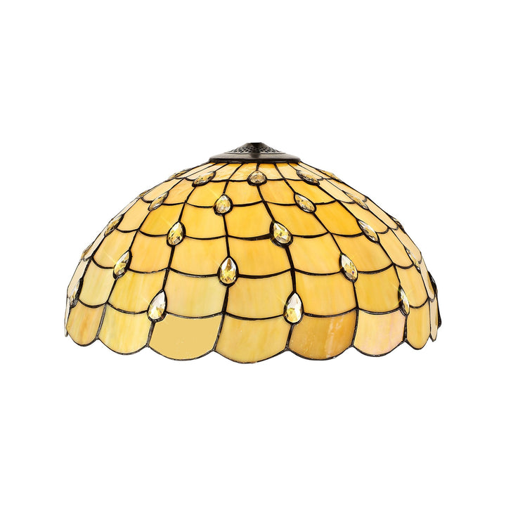 Nelson Lighting NL72809 Chrisy Tiffany 50cm Non-electric Shade Suitable For Pendant/Ceiling/Table Lamp Beige