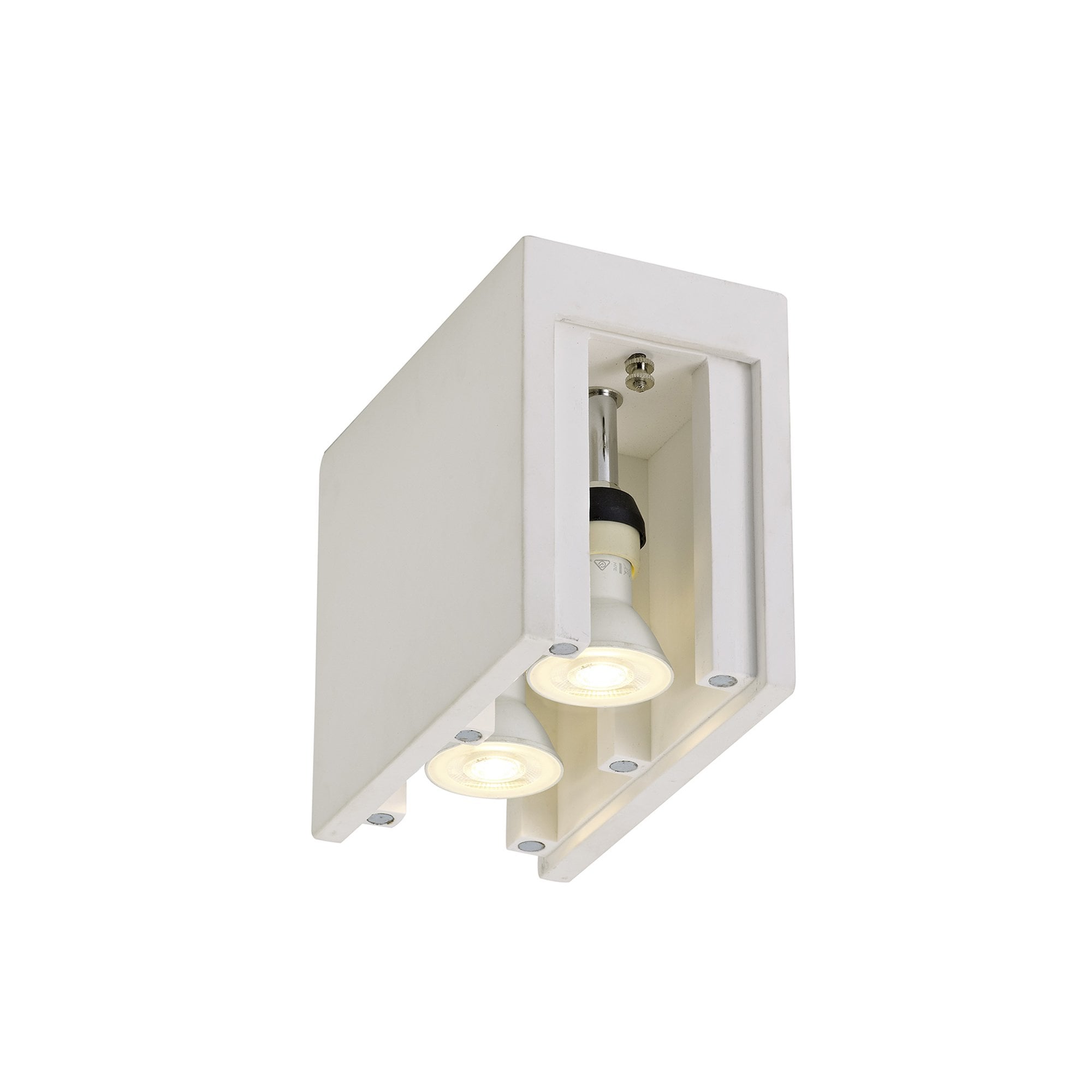 Nelson Lighting NL71439 Inigo Ceiling 2 Light White Paintable Gypsum ...