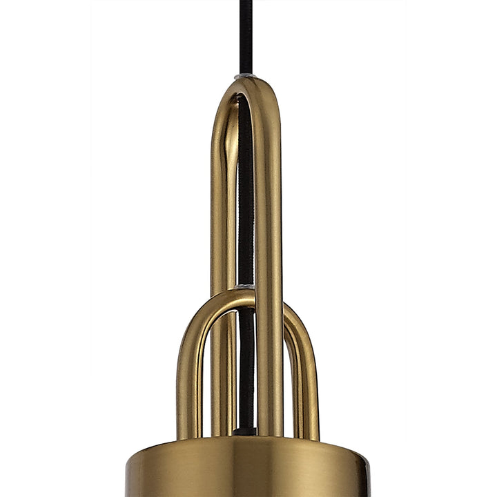 Nelson Lighting NL77889 Acme Suspension Kit Brass Gold/Matt Black