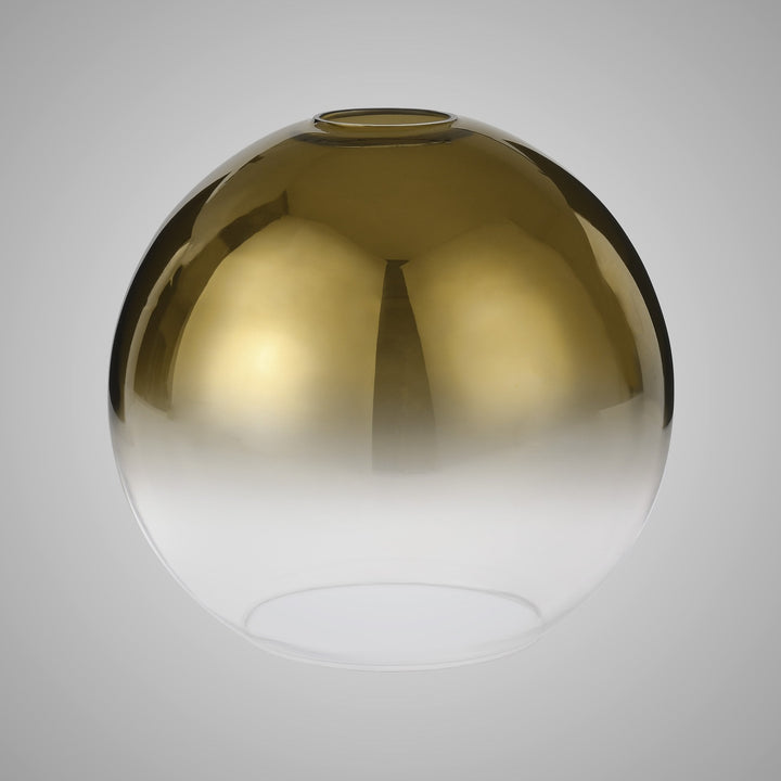 Nelson Lighting NL77909 Acme 30cm Globe Glass Brass Gold/Clear