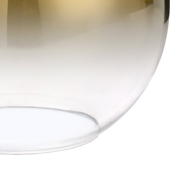 Nelson Lighting NL77909 Acme 30cm Globe Glass Brass Gold/Clear