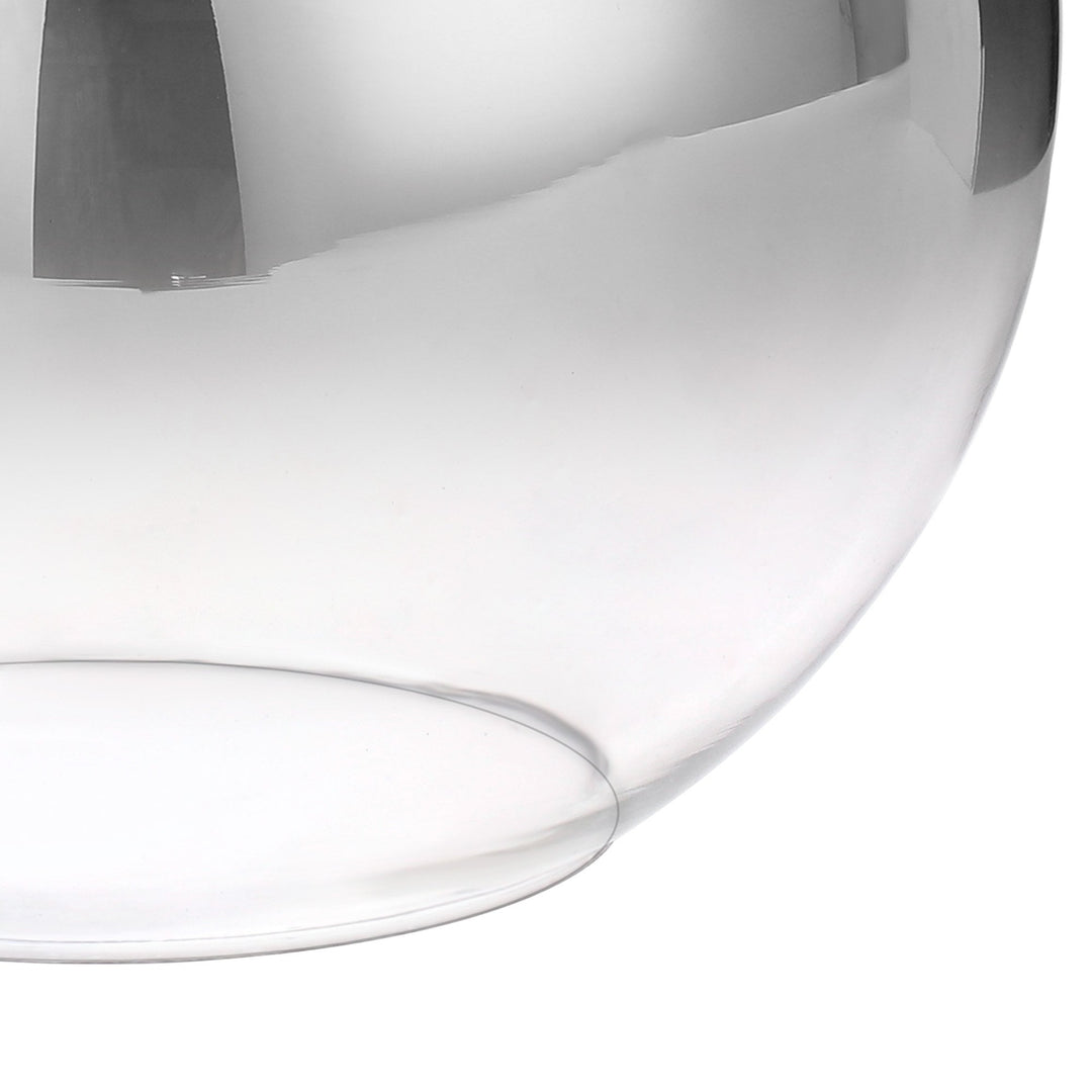 Nelson Lighting NL77919 Acme 30cm Globe Glass Smoked/Clear