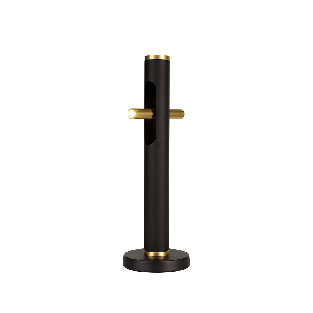 Nelson Lighting NL76739 Acoza Table Lamp LED Sand Black/Gold