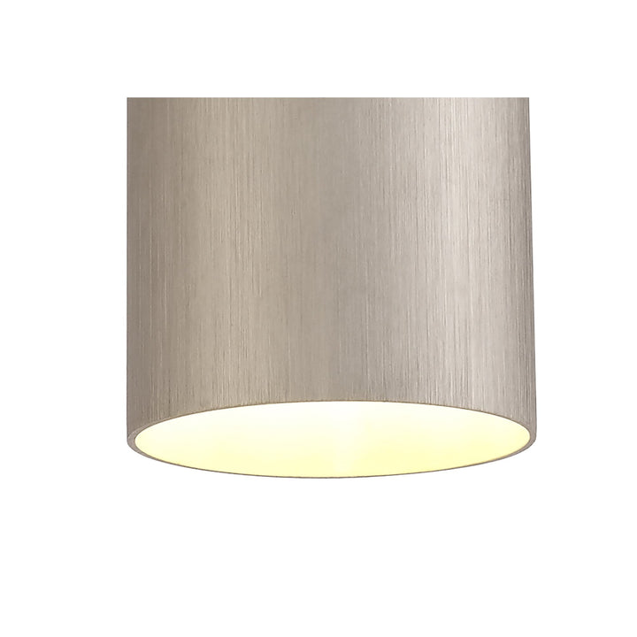 Nelson Lighting NL74079 Amo Single Pendant Satin Nickel/Polished Chrome