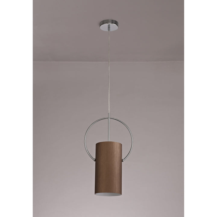 Nelson Lighting NL74089 Amo Single Pendant Coffee/Polished Chrome