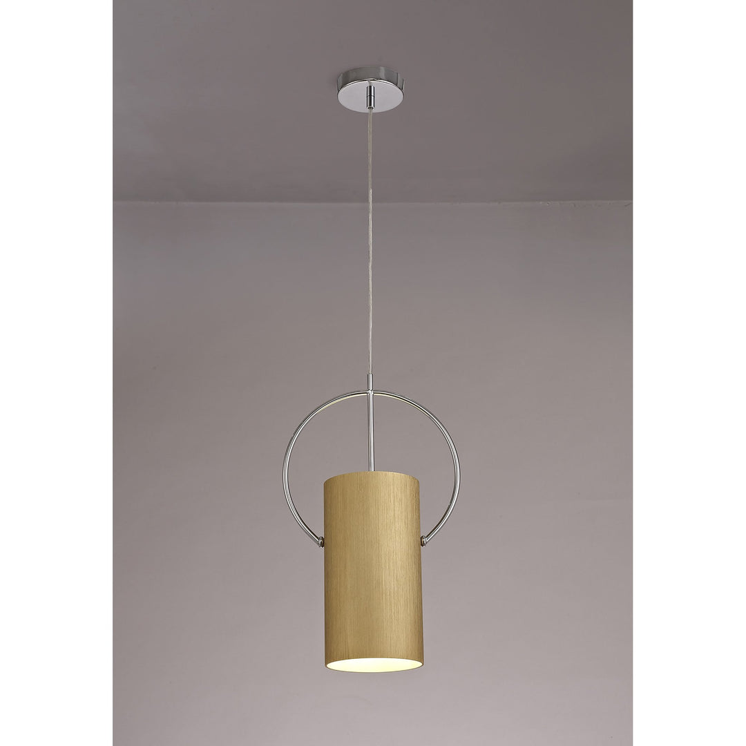 Nelson Lighting NL74099 Amo Single Pendant Gold/Polished Chrome