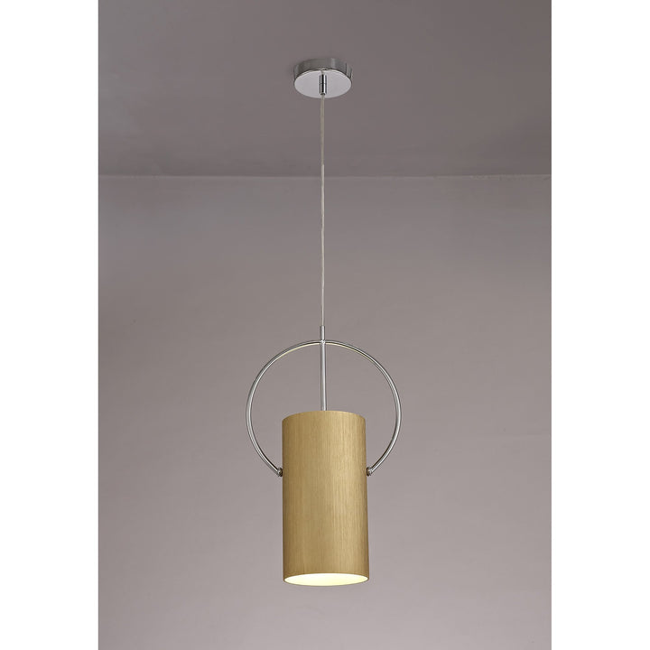 Nelson Lighting NL74099 Amo Single Pendant Gold/Polished Chrome