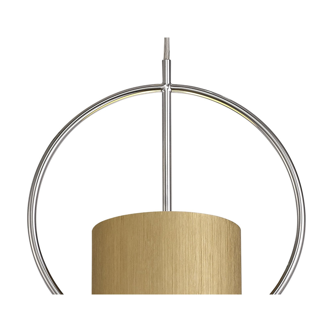 Nelson Lighting NL74099 Amo Single Pendant Gold/Polished Chrome