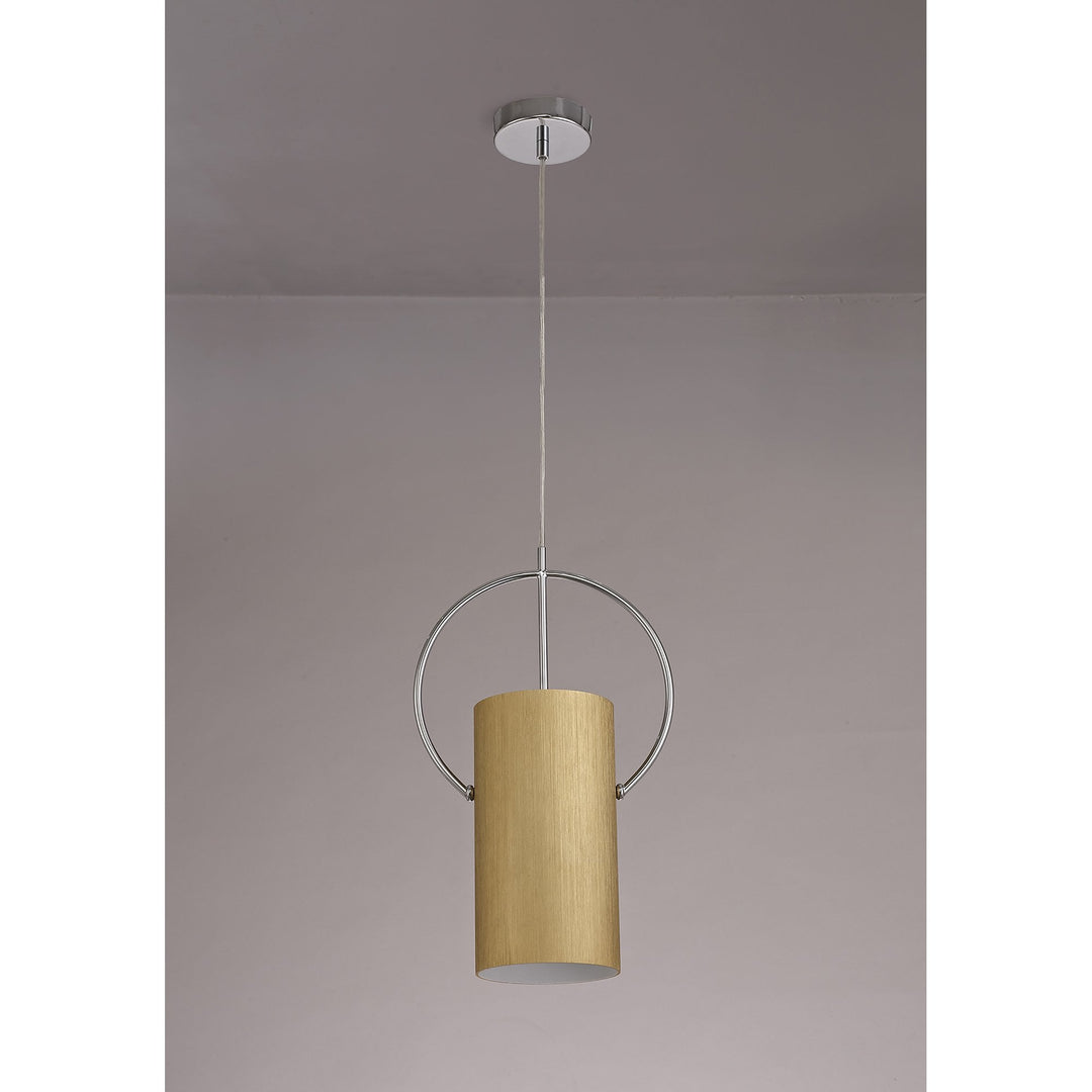 Nelson Lighting NL74099 Amo Single Pendant Gold/Polished Chrome