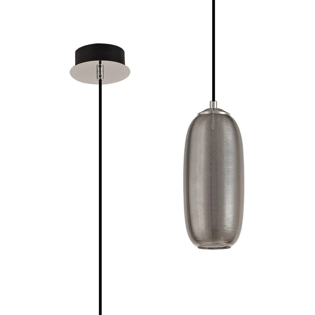 Nelson Lighting NL74349 Barter Pendant LED Smoked/Black