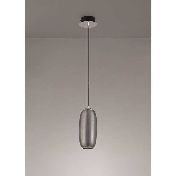 Nelson Lighting NL74349 Barter Pendant LED Smoked/Black