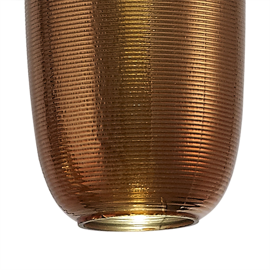 Nelson Lighting NL74379 Barter Multiple Pendant LED Smoked Copper & Champagne/Black