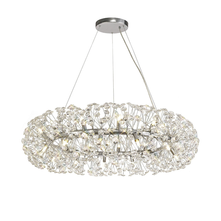 Nelson Lighting NL73969 | Brussels Pendant | 26 Light Polished Chrome/Crystal