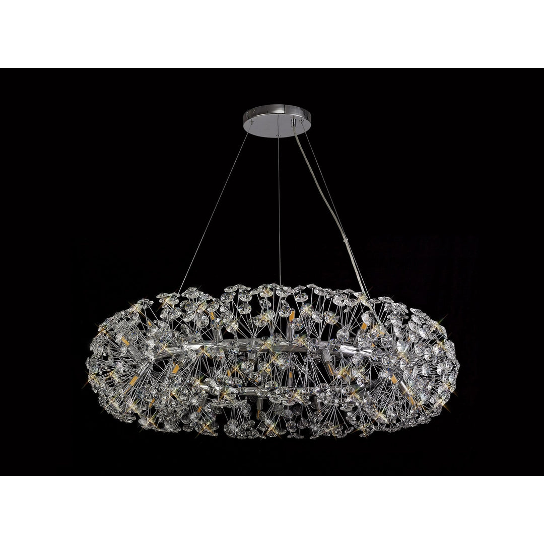 Nelson Lighting NL73969 | Brussels Pendant | 26 Light Polished Chrome/Crystal