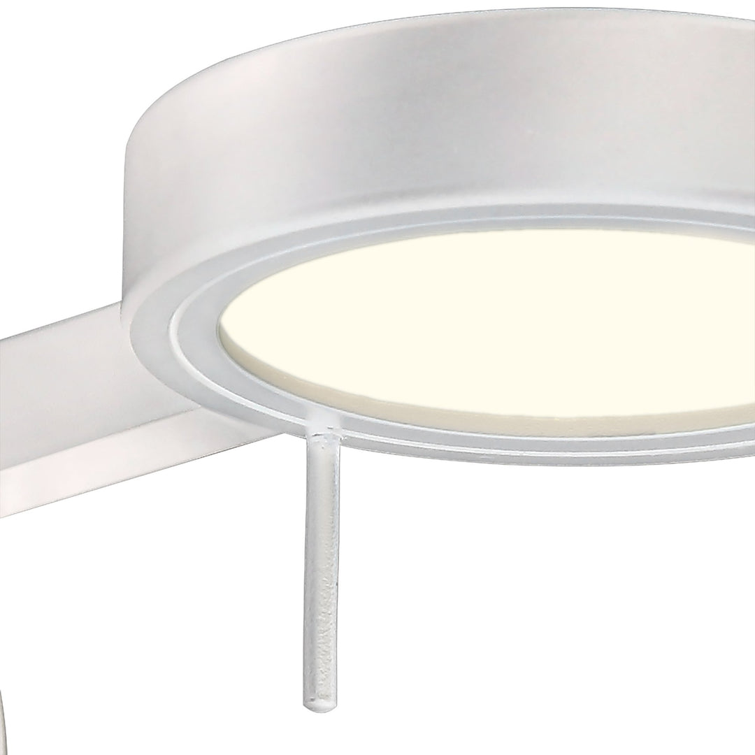 Nelson Lighting NL77969 Burlon Adjustable Wall Lamp / Reader LED Sand White