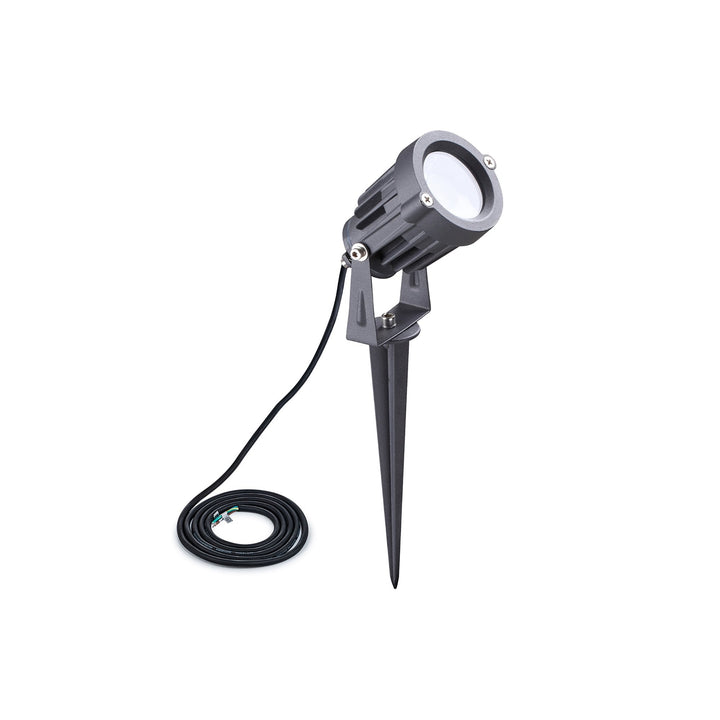 Nelson Lighting NL81769 Caster Outdoor Spike Light LED Grey/Black